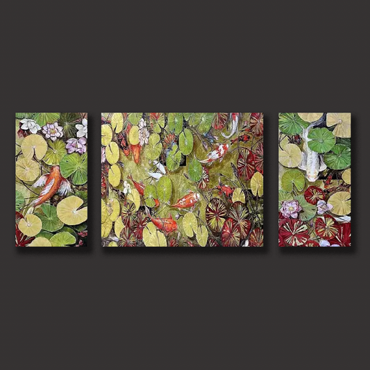 Beti Kristof ' Zen Pond (Triptych)'