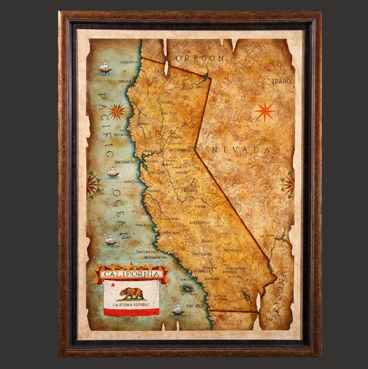 Julius Lira Salazar 'Map of California'
