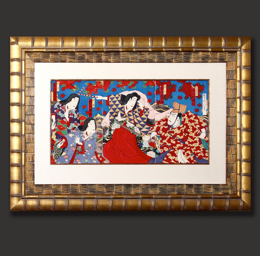 Utagawa Kunimasa 'Ichikawa & Sawamura'   triptych