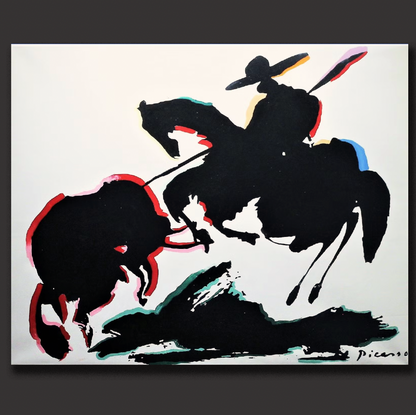 Steve Kaufman 'Homage to Picasso' (The Picador) - Centaur Art Galleries
