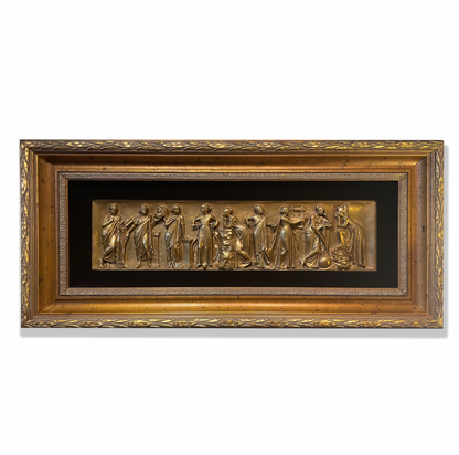 Ferdinand Barbedienne '9 Muses of Learning' Relief Bronze