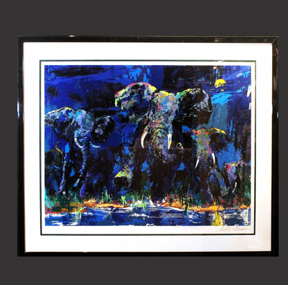 LeRoy Neiman 'Elephant Nocturne'