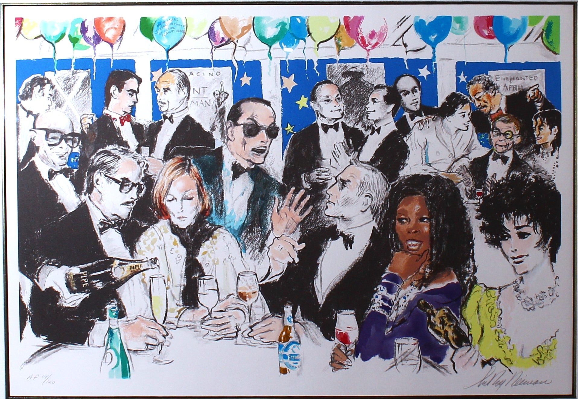 LeRoy Neiman 'Celebrity Night at Spago' - Centaur Art Galleries