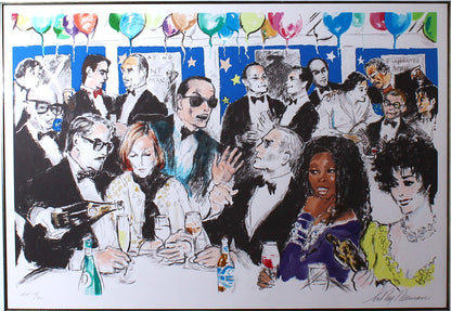 LeRoy Neiman 'Celebrity Night at Spago' - Centaur Art Galleries