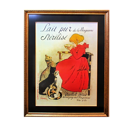 Unsigned 'Lait Pur de la Vingeanne Sterilise' Steinlen Poster