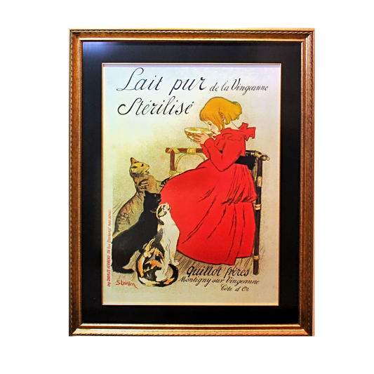 Unsigned 'Lait Pur de la Vingeanne Sterilise' Steinlen Poster