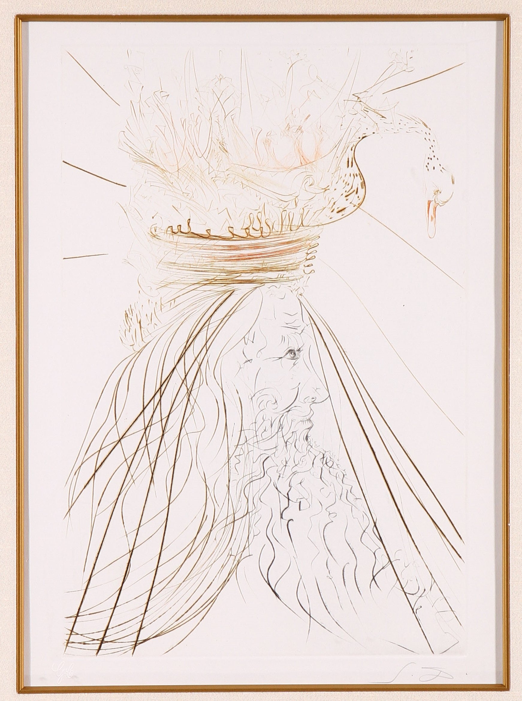 Salvador Dali 'Tristan and Iseult-“Le Roi Marc” (King Marc) - Centaur Art Galleries