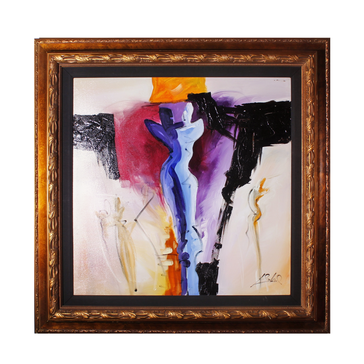 Alfred Gockel 'Violet Obsession' Original Painting