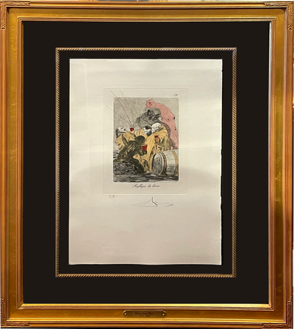 Salvador Dali - 'Les Caprices De Goya'-Reflejos De Luna