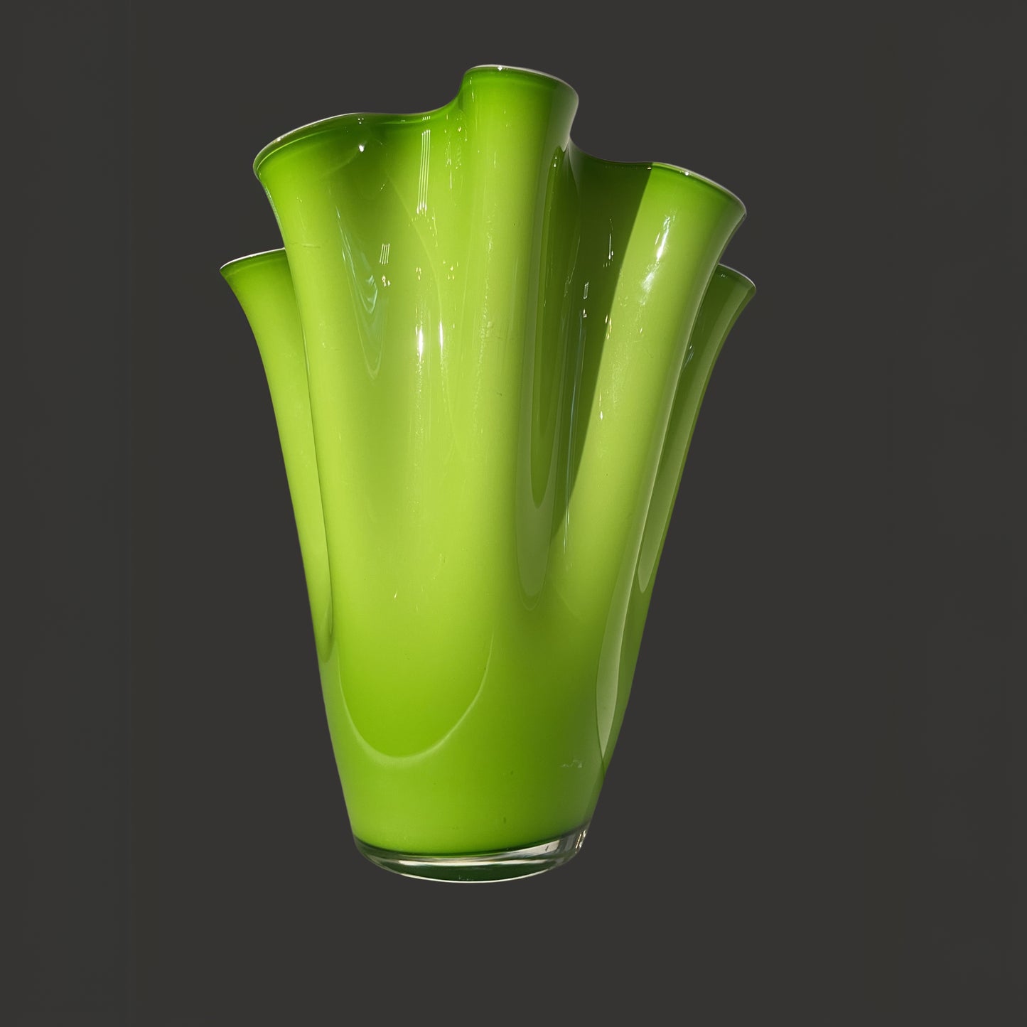 Glass Chartreuse Handkerchief - Centaur Art Galleries