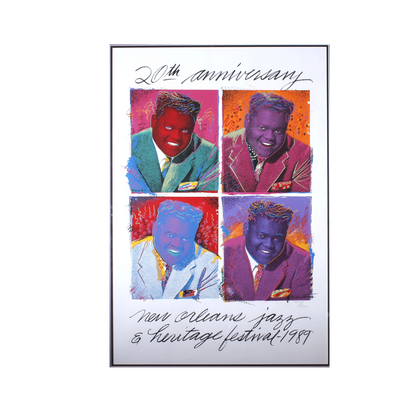 Ricard Thomas 'Fat Domino- New Orleans Jazz & Heritage Festival 20th Anniversary 1989'