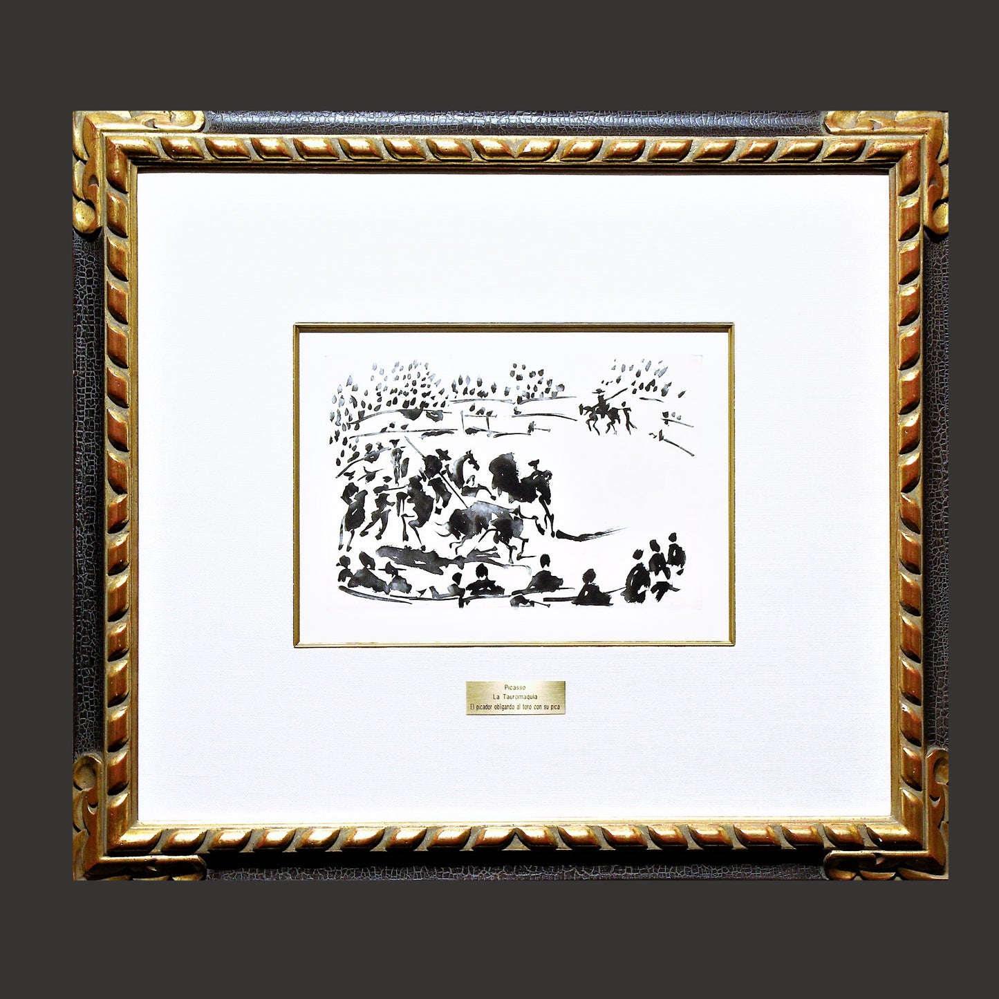 Pablo Picasso La Tauromaquia Suite- 'El Picador Obligando al Toro Con Su Pica' - Centaur Art Galleries
