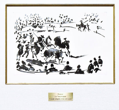 Pablo Picasso La Tauromaquia Suite- 'El Picador Obligando al Toro Con Su Pica' - Centaur Art Galleries