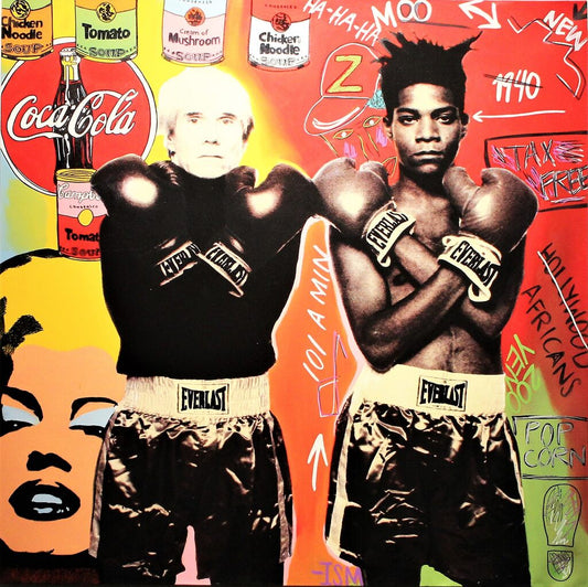 Steve Kaufman "Basquiat vs. Warhol'