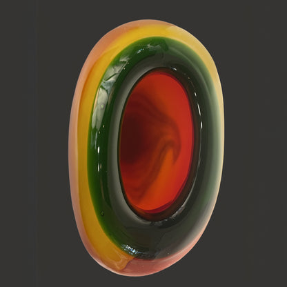 Glass Yellow Vessel - Centaur Art Galleries