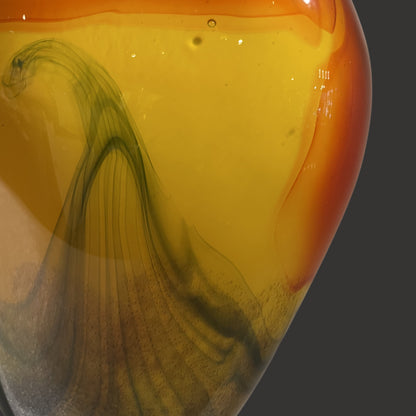 Glass Yellow Vessel - Centaur Art Galleries