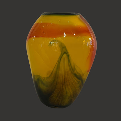 Glass Yellow Vessel - Centaur Art Galleries