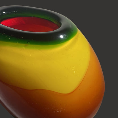 Glass Yellow Vessel - Centaur Art Galleries