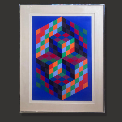 Victor Vasarely 'Cube Magic'